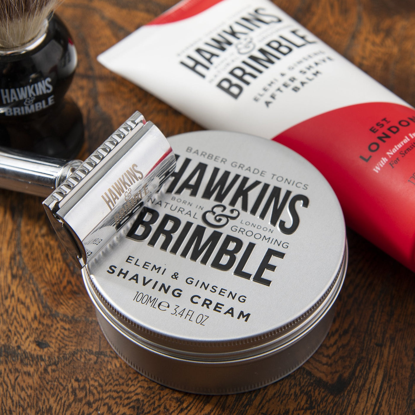 Shaving Cream 100ml - Shaving - Hawkins & Brimble Barbershop Male Grooming Products for Beards and Hair