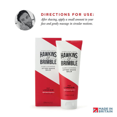 After Shave Balm - Shaving - Hawkins & Brimble Barbershop Male Grooming Products for Beards and Hair