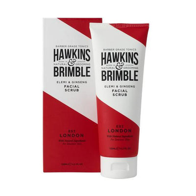 Facial Scrub 125ml - Skin Care - Hawkins & Brimble Barbershop Male Grooming Products for Beards and Hair
