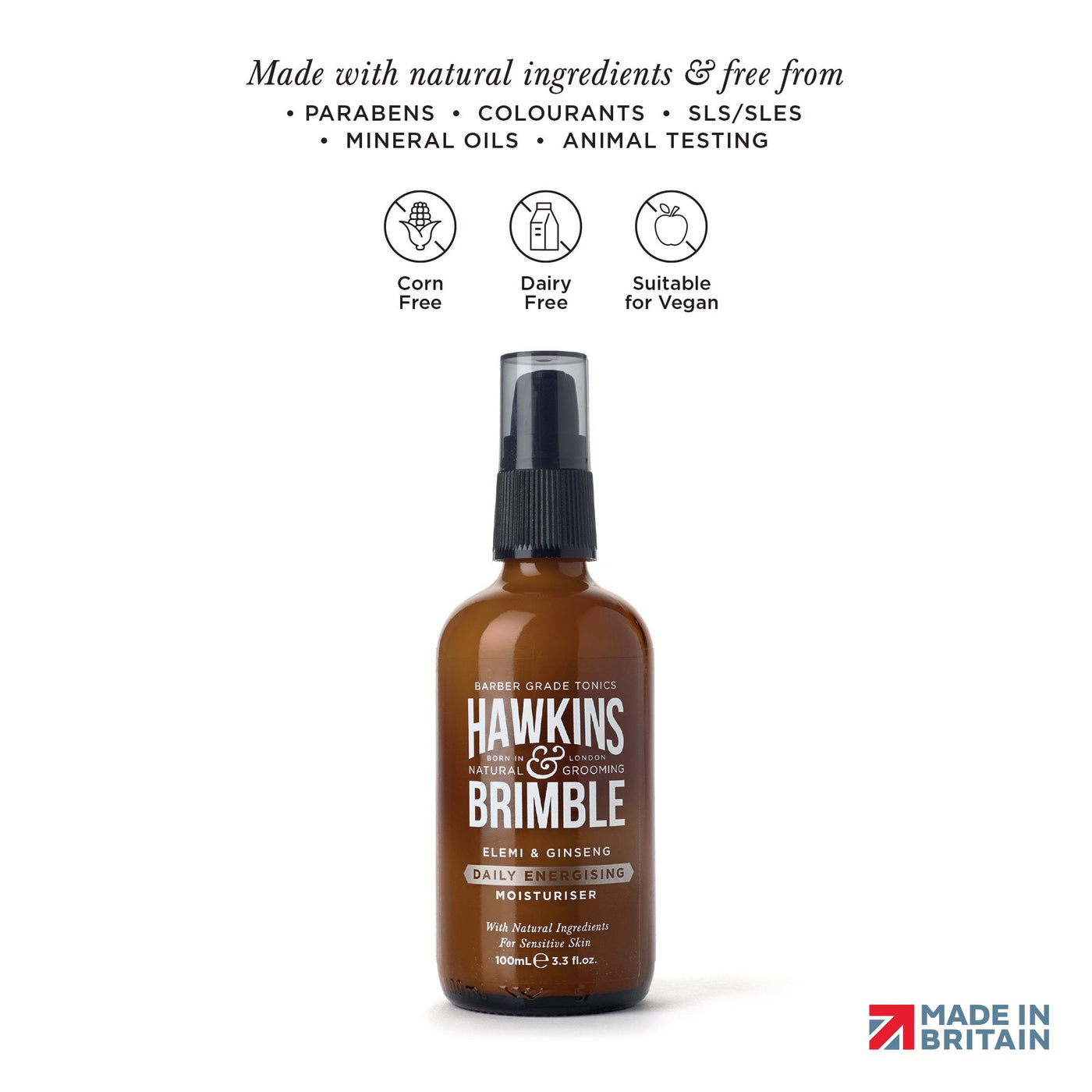 Daily Energising Moisturiser - Skin Care - Hawkins & Brimble Barbershop Male Grooming Products for Beards and Hair