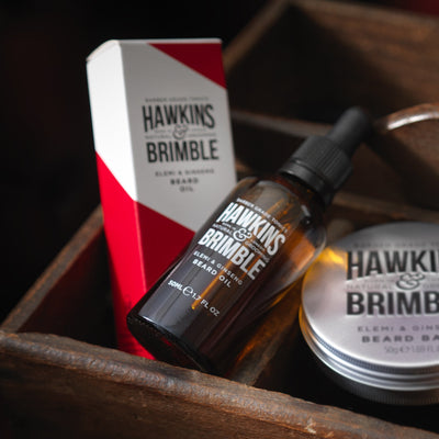 Beard Oil 50ml - Beard Care - Hawkins & Brimble Barbershop Male Grooming Products for Beards and Hair