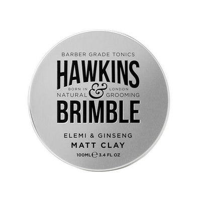 Matt Clay 100ml (Light-Medium Hold with Restylability) - Hair Care - Hawkins & Brimble Barbershop Male Grooming Products for Beards and Hair